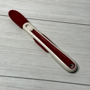 Casabella Flexible‎ Kitchen Spatula Red & White Food Cooking Utensil Tool